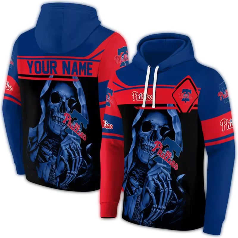 Personalized Philadelphia Phillies Grim Reaper AOP Hoodie 1