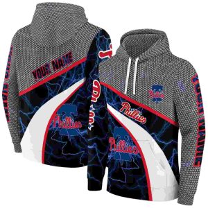 Personalized Philadelphia Phillies Hexagonal Mesh All Over Print Hoodie