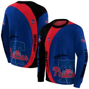 Personalized Philadelphia Phillies Minimalist All Over Print Sweatshirt