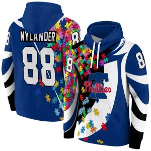 Personalized Philadelphia Phillies Puzzle Pieces All Over Print Hoodie