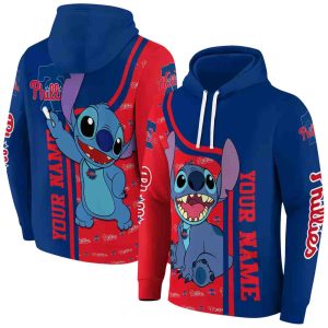 Personalized Philadelphia Phillies Stitch All Over Print Hoodie