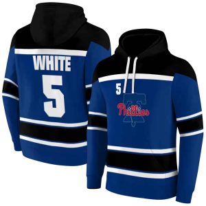Personalized Philadelphia Phillies Striped Pattern All Over Print Hoodie