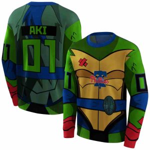 Personalized Philadelphia Phillies Superhero Armor All Over Print Sweatshirt