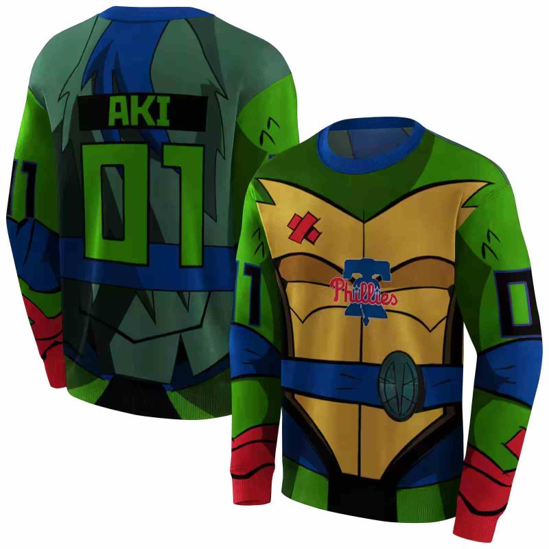 Personalized Philadelphia Phillies Superhero Armor AOP Sweatshirt 1