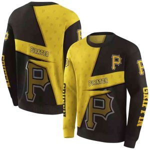 Personalized Pittsburgh Pirates Abstract Shape All Over Print Sweatshirt