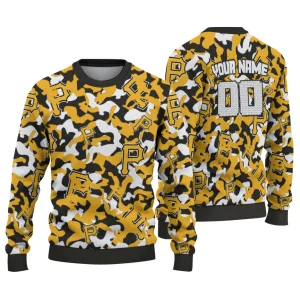 Personalized Pittsburgh Pirates Camouflage Ugly Sweater For Fans