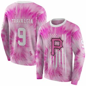 Personalized Pittsburgh Pirates Cancer Support Pink All Over Print Sweatshirt