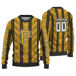 Personalized Pittsburgh Pirates Chevron Rows Sweater For Fans