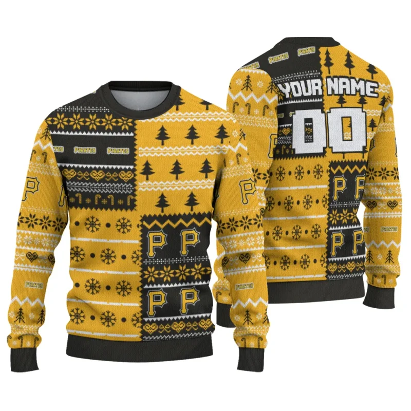 Personalized Pittsburgh Pirates ChristmasTree Bands Ugly Sweater 1