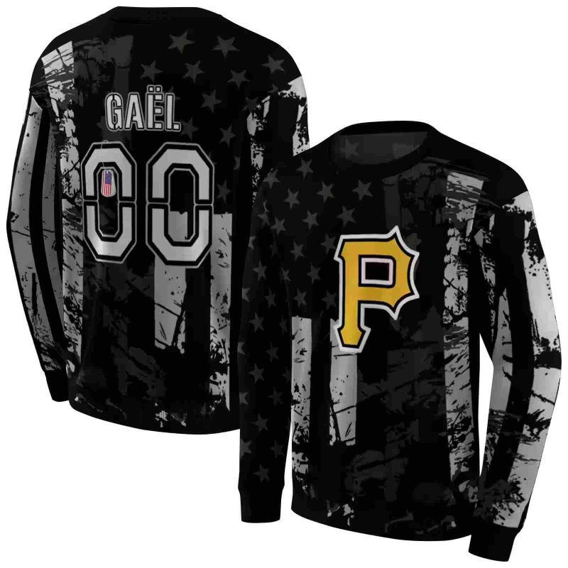 Personalized Pittsburgh Pirates Distressed Flag AOP Sweatshirt 1