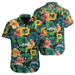 Custom Pittsburgh Pirates Floral Aloha Shirt - Unisex Graphic Tee