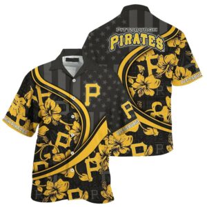 Personalized Pittsburgh Pirates Floral Aloha Shirt - Unisex Graphic Tee