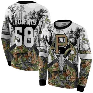 Personalized Pittsburgh Pirates Forest Silhouette Hoodie All Over Print Sweatshirt