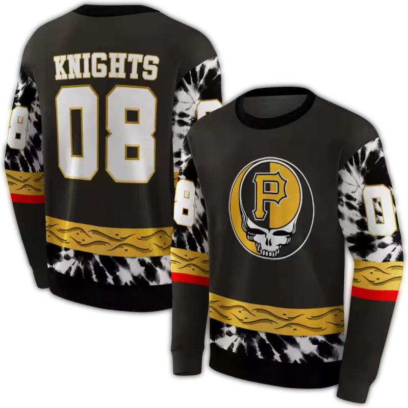 Personalized Pittsburgh Pirates Grateful Dead Vibes AOP Sweatshirt 1