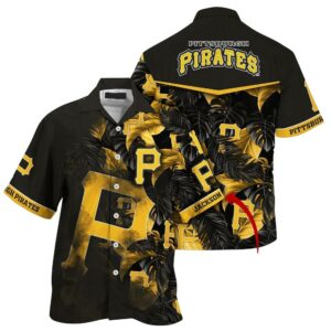 Personalized Pittsburgh Pirates Floral Aloha Hawaiian Shirt for Men/Women