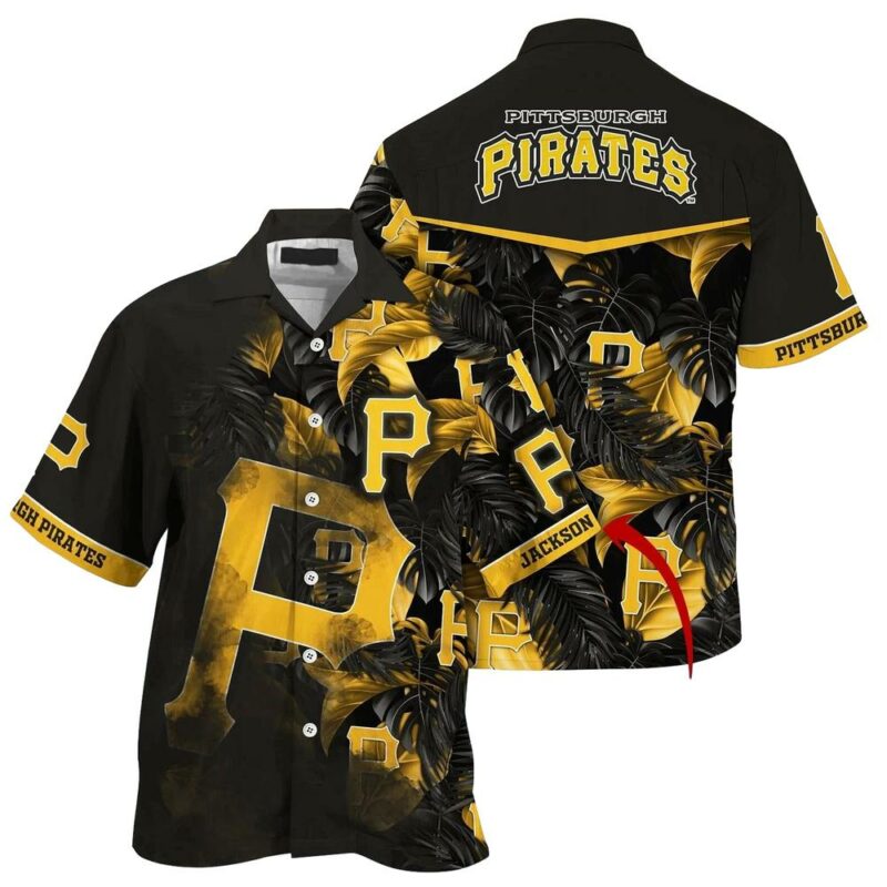 Personalized Pittsburgh Pirates Floral Aloha Hawaiian Shirt for Men/Women