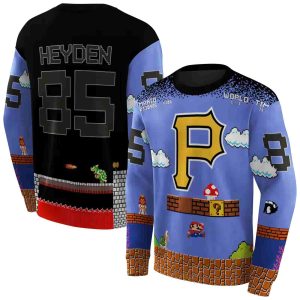 Personalized Pittsburgh Pirates Mario All Over Print Sweatshirt