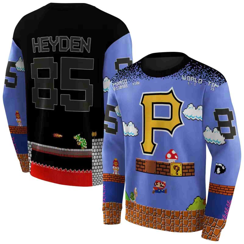 Personalized Pittsburgh Pirates Mario AOP Sweatshirt 1