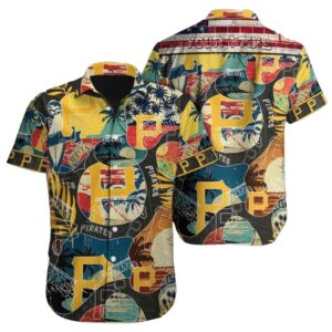 Custom Pittsburgh Pirates Tropical Aloha Shirt - Unisex Graphic Tee