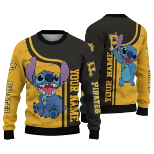 Personalized Pittsburgh Pirates Ugly Sweater - Custom Stitch Design