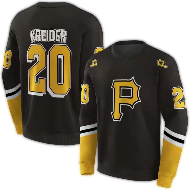 Personalized Pittsburgh Pirates Striped AOP Sweatshirt 1