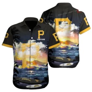 Custom Pittsburgh Pirates Tropical Aloha Shirt - Unisex Graphic Tee