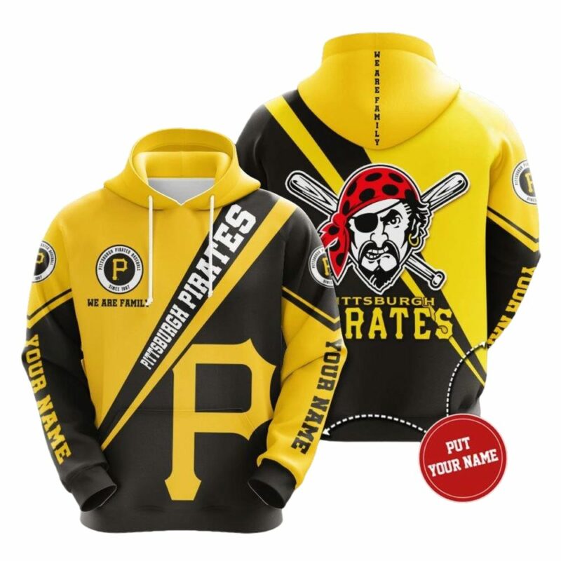Custom Pittsburgh Pirates "We Are Family" Graphic Unisex Hoodie