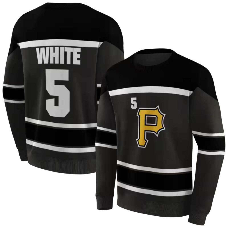 Personalized Pittsburgh Pirates triped Pattern AOP Sweatshirt 1
