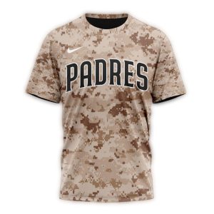 Personalized Camo San Diego Padres Alternate T-Shirt For Fans