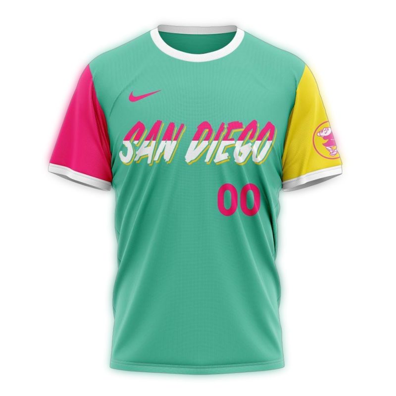 Personalized San Diego Padres City Connect 2023 AOP T Shirt 1