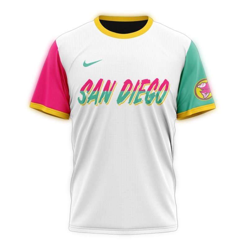 Personalized San Diego Padres City Connect 2024 AOP T Shirt 1