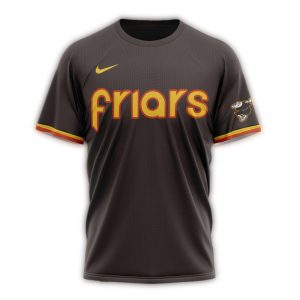 Custom San Diego Padres City Connect Black All Over Print T-Shirt