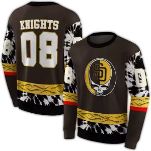 Personalized San Diego Padres Grateful Dead Vibes Sweatshirt - All Over Print