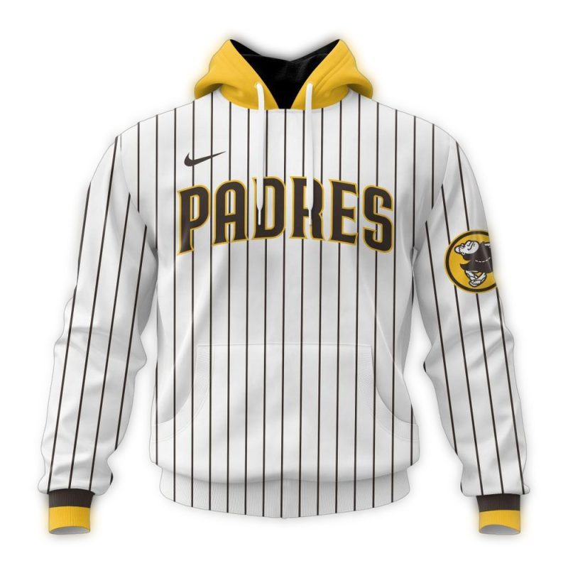 Personalized San Diego Padres Home Kits 2024 AOP Hoodie 1