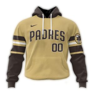 Custom San Diego Padres All Over Print Hoodie – Personalized Fan Gear