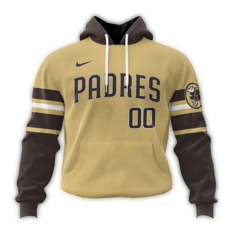 Personalized San Diego Padres Logo AOP Hoodie 1