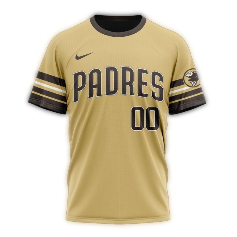 Personalized San Diego Padres Logo AOP T Shirt 1