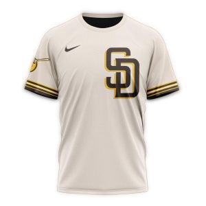 Custom San Diego Padres Logo All Over Print T-Shirt For Fans