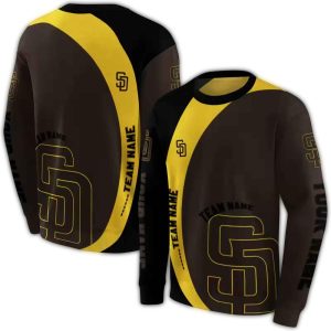 Custom San Diego Padres Minimalist All-Over Print Sweatshirt
