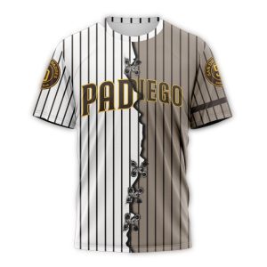 Custom San Diego Padres All Over Print T-Shirt - Personalized Fan Gear