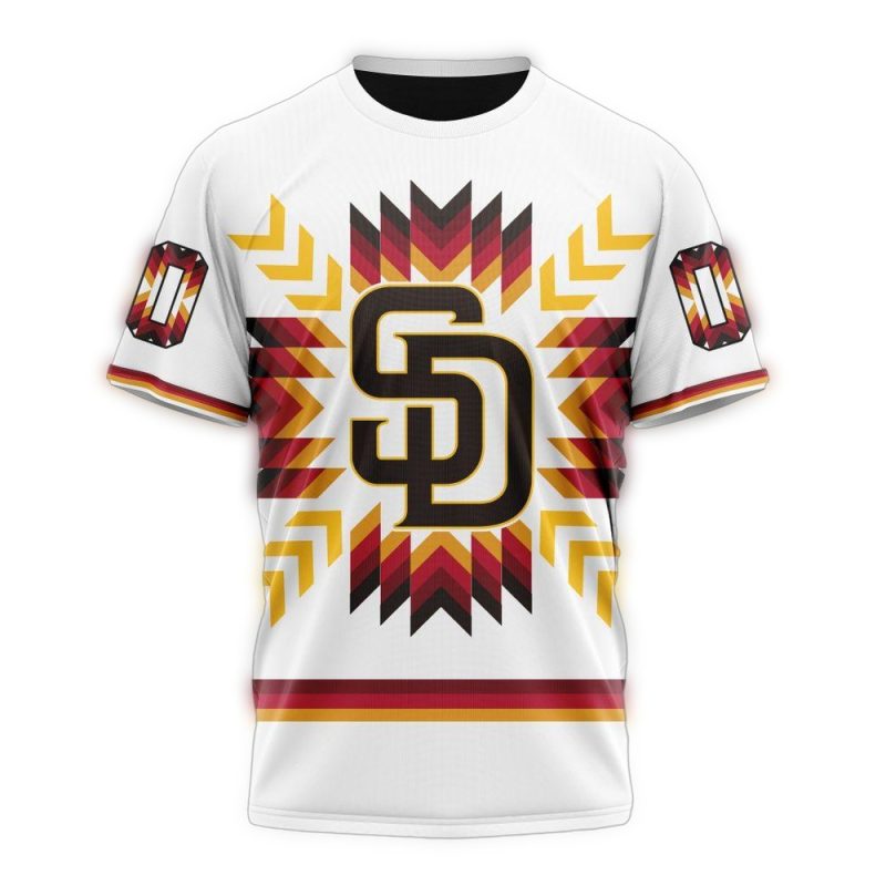 Personalized San Diego Padres Native AOP T Shirt 1