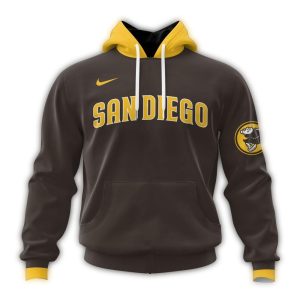 Custom San Diego Padres 2024 All Over Print Hoodie - Road Kit Design