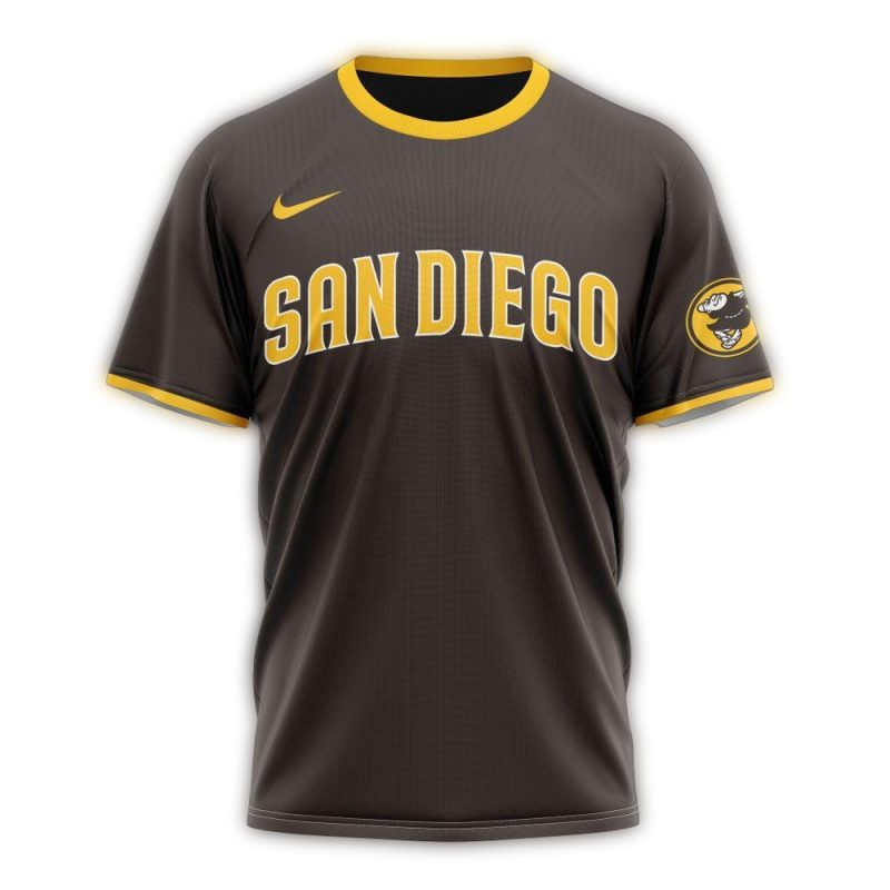 Personalized San Diego Padres Road Kits 2024 AOP T Shirt 1