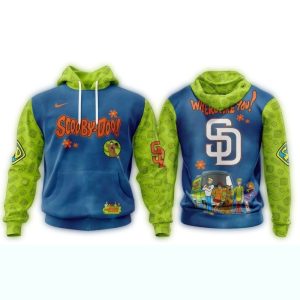 Custom San Diego Padres Scooby-Doo All-Over Print Hoodie For Fans