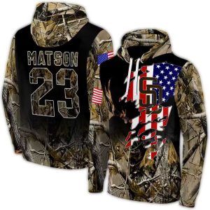 Custom San Diego Padres Tree Camo All-Over Print Hoodie For Fans
