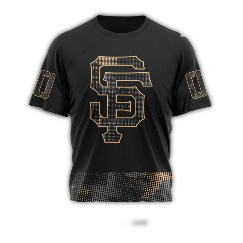 Personalized San Francisco Giants 2025 Armed Forces Day All over Print T Shirt 1