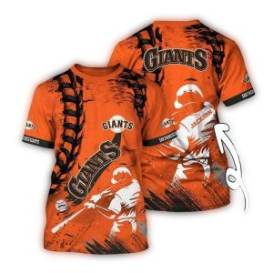 Custom San Francisco Giants All-Over Print T-Shirt For Baseball Fans