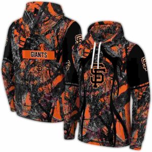 Custom San Francisco Giants Hunting Theme All-Over Print Hoodie