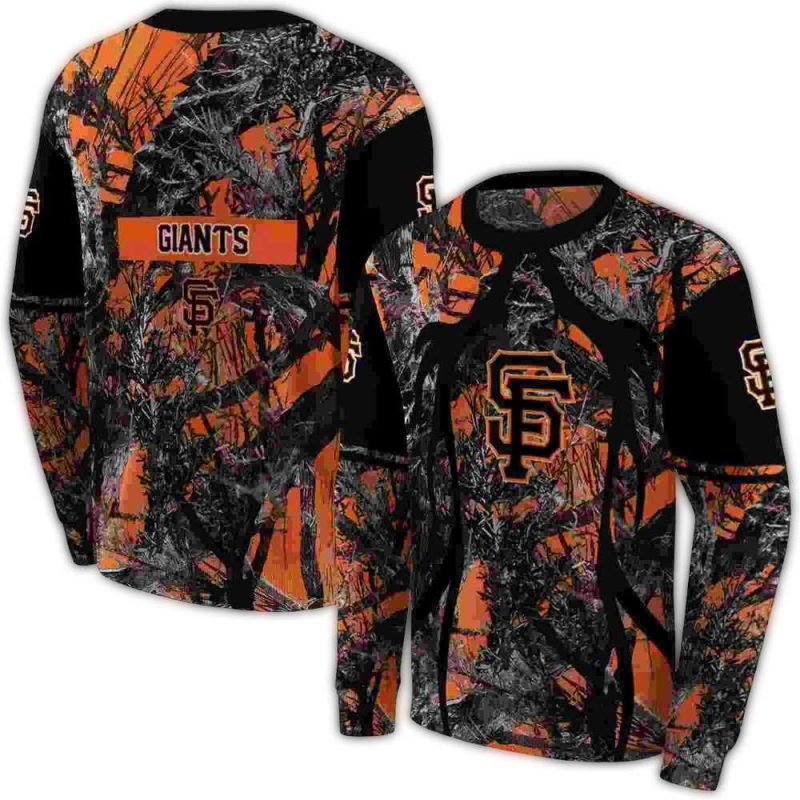 Personalized San Francisco Giants Hunting Theme All over Print Sweatshirt 1