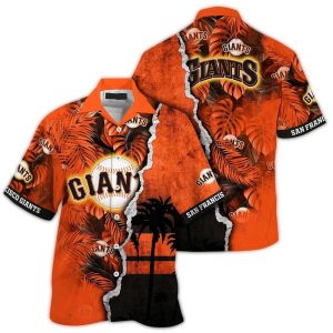 Personalized San Francisco Giants Tropical Hawaiian Shirt For Fans